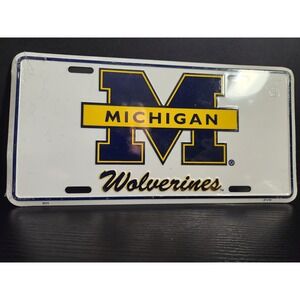 Michigan Wolverines NCAA Metal License Plate University‎ of Michigan Fan Gear